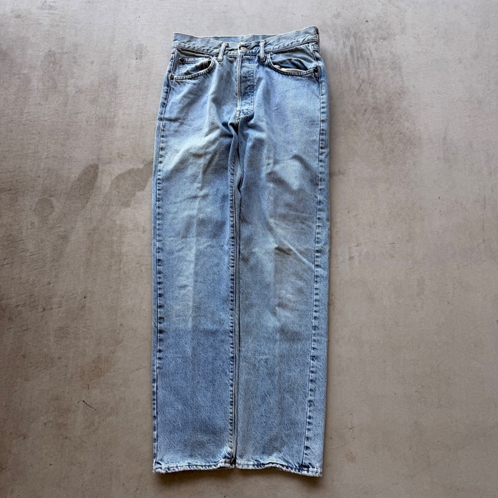 Replay‎ 900 Regular Jeans Mens 33x32 Light Wash Blue Good Straight Leg Denim